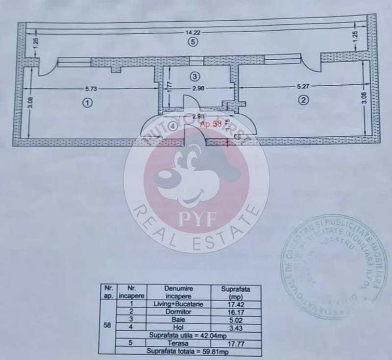 Popesti- Leordeni | Apartament 2 camere | semidecomandat | 60 mp | B10567